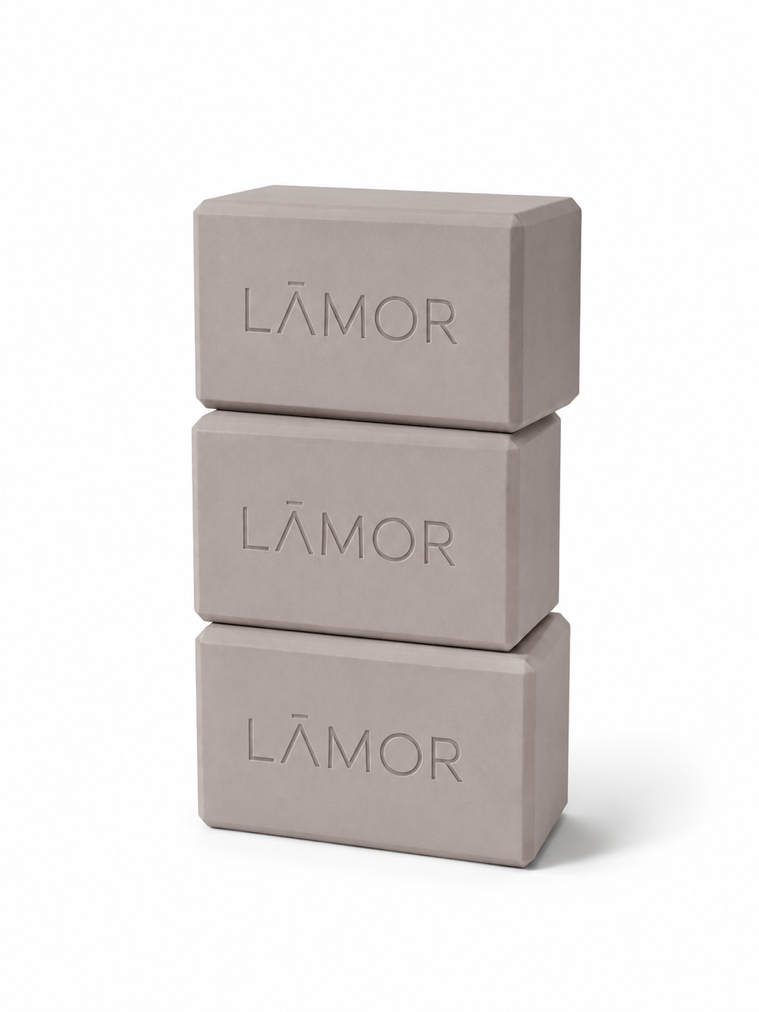 LĀMOR YOGA BLOCK - TAUPE